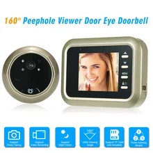 2," Цифровой глазок 160 градусов дверной звонок HD ИК камера ночного видения опционально фото/видео запись