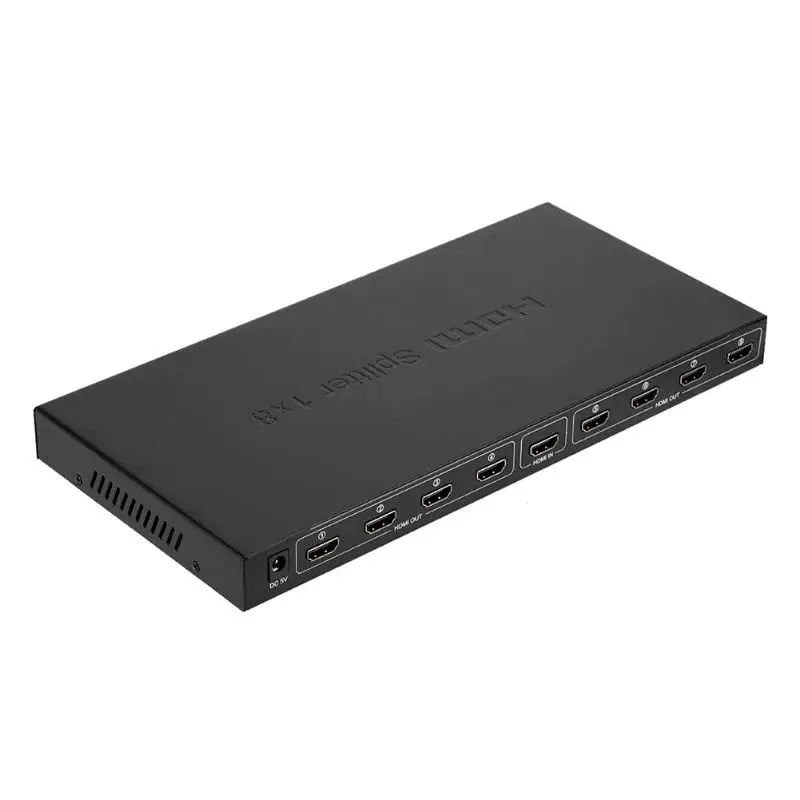 ALLOYSEED 1x8 HD Переходник HDMI разветвитель 1 в 8 из 8 Порты 1x8 HD HDMI Splitter Аудио Видео для 3D 1080P HDMI