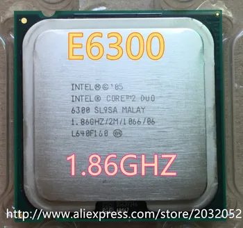 Intel Core 2 Duo E6300 CPU Processor 1.86Ghz/ 2M /1066GHz Socket 775 SL9SA scrattered pieces working 100% Free Shipping)