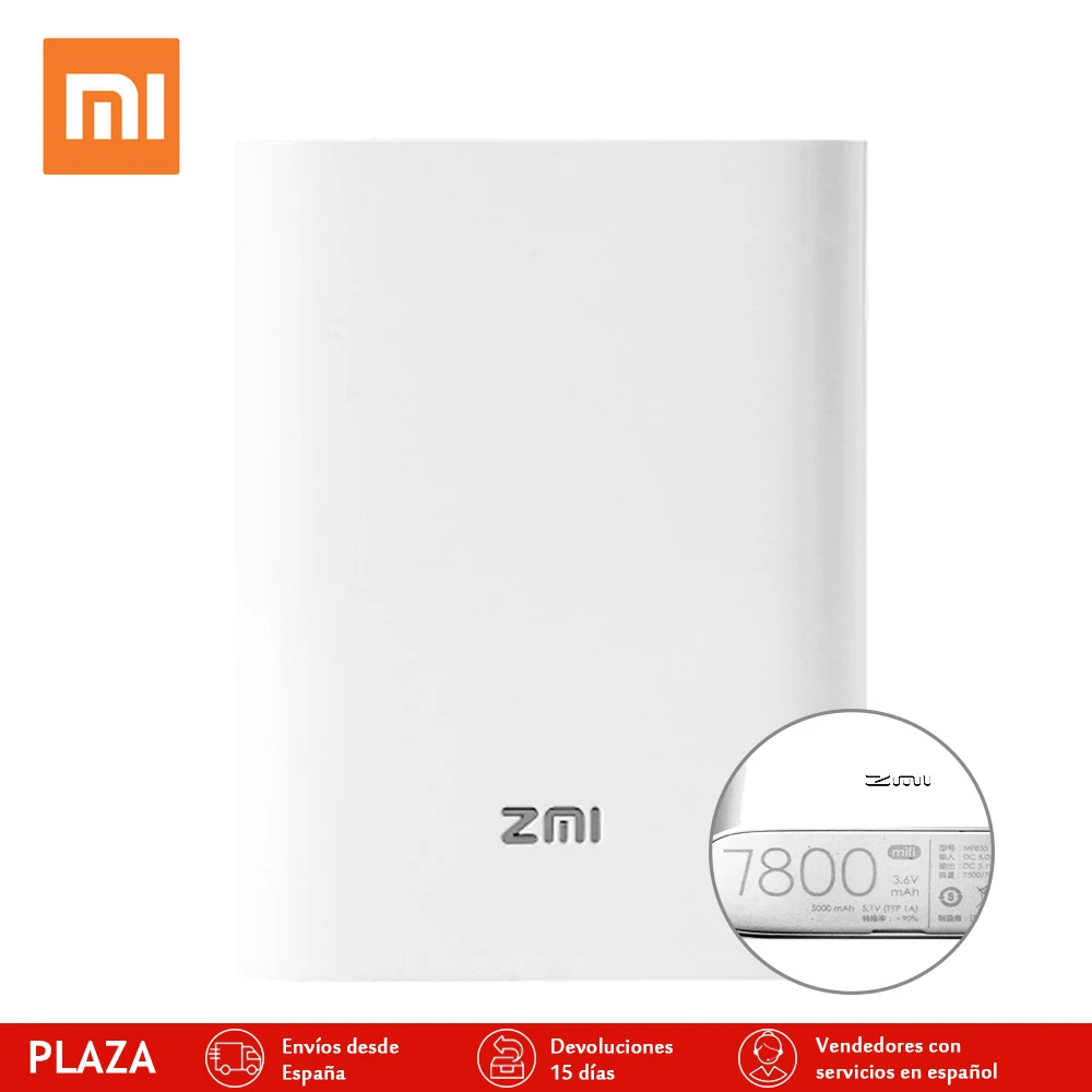 Original New Xiaomi Zmi Wifi portable Router MF855 3 6V 7800mh wifi 3G 4G Querysystem Wireless