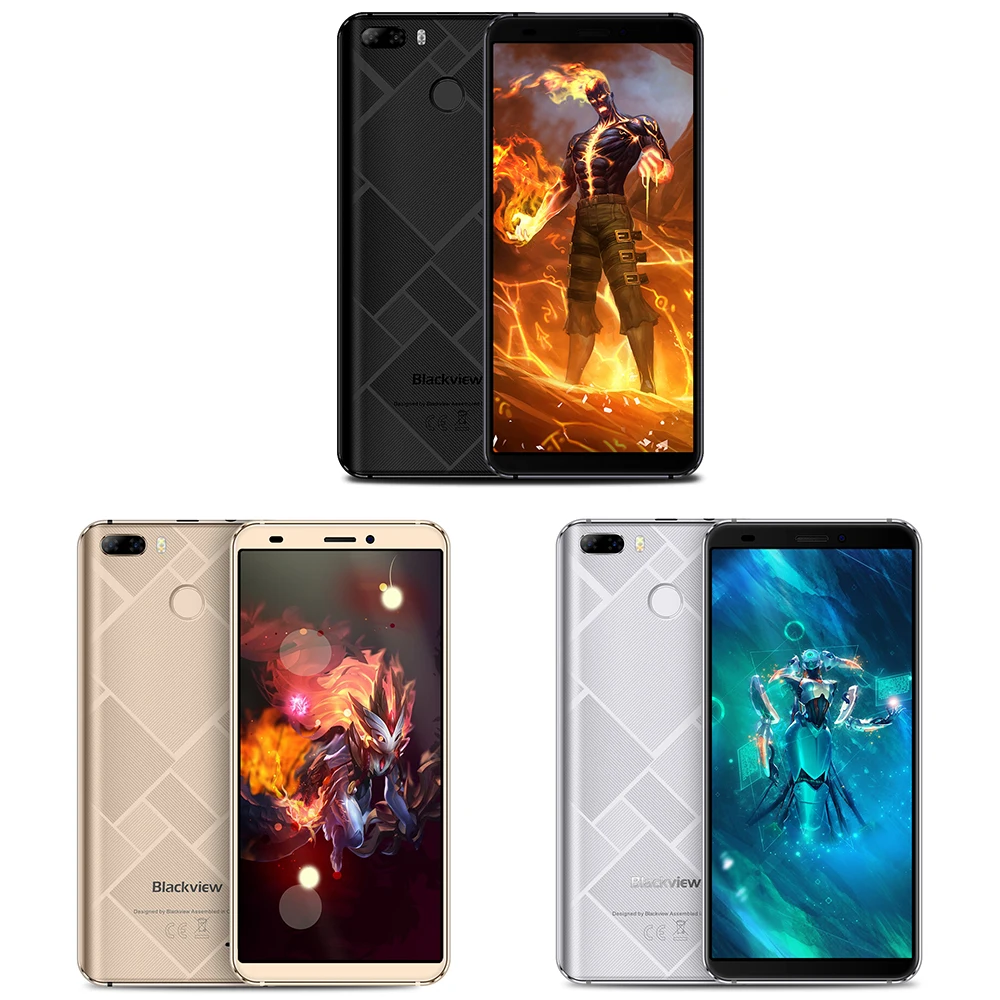 Blackview S6 MT6737 четырехъядерный смартфон с двойной задней камерой 18:9 5 7 &quotHD +