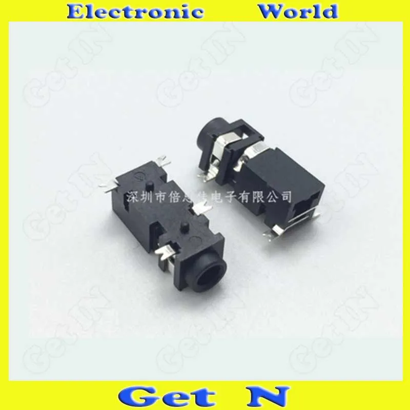 500pcs PJ 208 4SMD Pins 2 5MM Headphone Female 2 5mm Audio Jacks Sockets Connectors PJ 208 for Ditaital Product