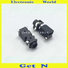 500pcs PJ 208 4SMD Pins 2 5MM Headphone Female 2 5mm Audio Jacks Sockets Connectors PJ 208 for Ditaital Product