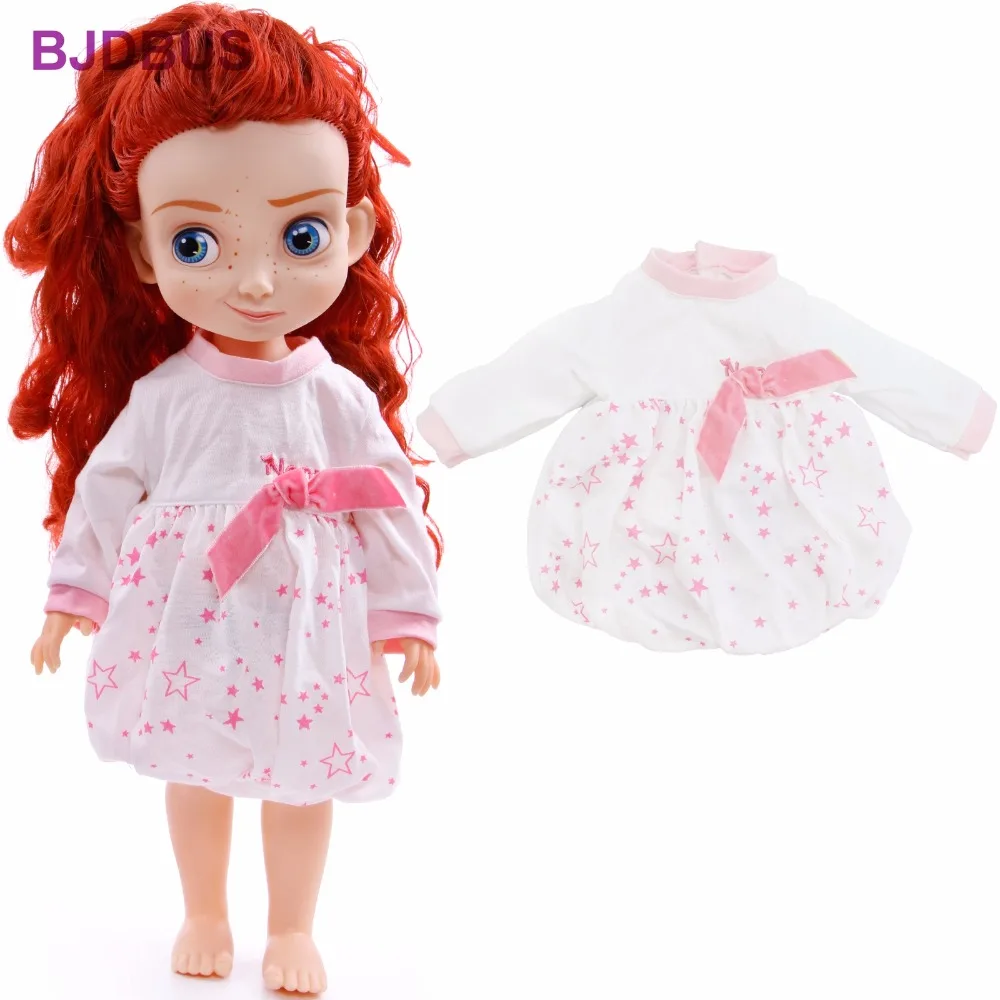 Высокое качество белое платье звездным узором мини юбка повседневное домашняя одежда для кукла Шэрон Нэнси Кукла 16 ''кукольный интимны