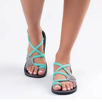 Santo Descompostura recluta Mujeres sandalias tipo gladiador de moda Sandalias Mujer zapatos de verano Sandalias planas femeninas estilo Roma sandalias atadas cruzadas zapatos 35-43 - jamiiprime.store Santo Descompostura recluta Mujeres sandalias tipo gladiador de moda Sandalias Mujer zapatos de verano Sandalias planas femeninas estilo Roma sandalias atadas cruzadas zapatos 35-43 - jamiiprime.store
