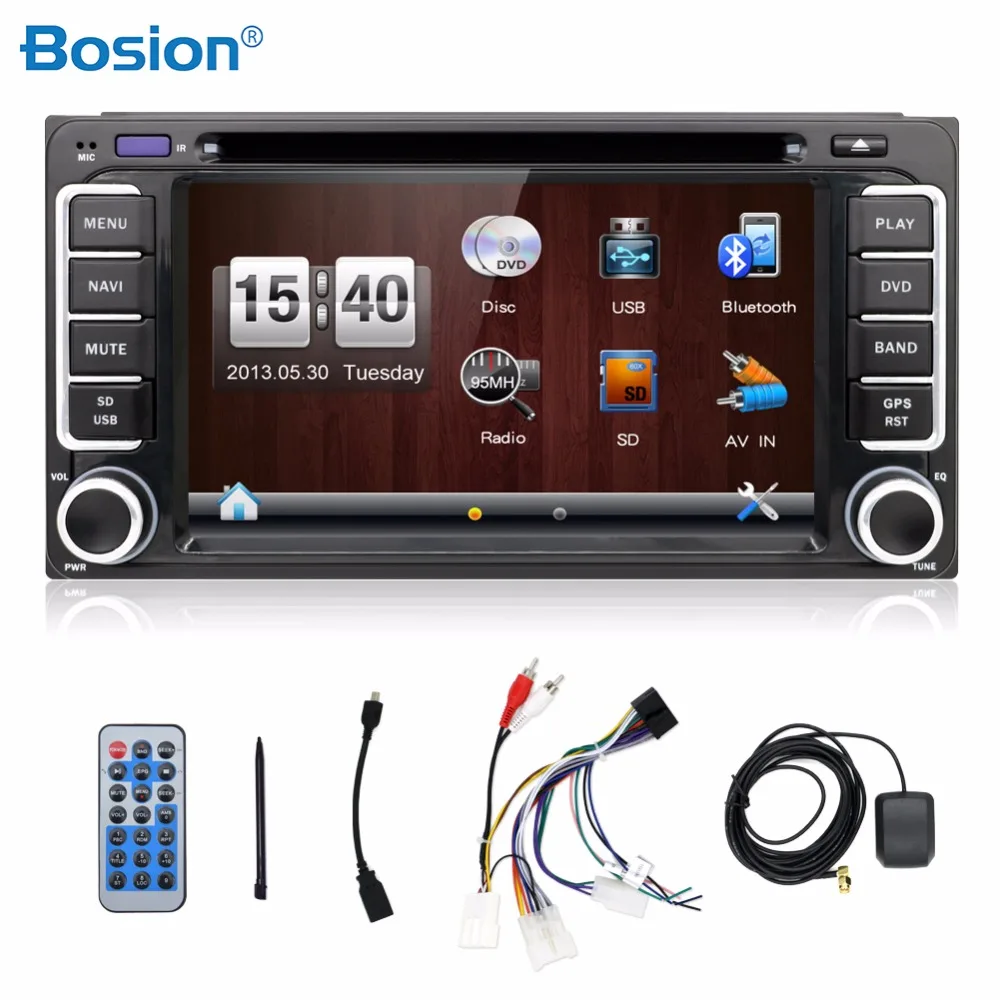 Bosion 2015 новый! 2 din автомобильный DVD GPS для Toyota Hilux VIOS Camry венчика Prado RAV4 прадо 2003 2004 2005