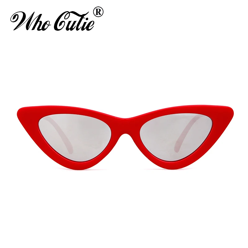 WHO CUTIE 2018 Small Cateye 90s Sunglasses Sexy Women