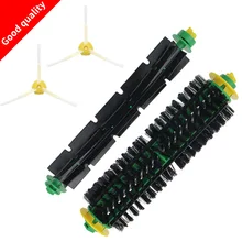 Brosse de batteur Flexible, brosse latérale pour iRobot Roomba, 4 pièces/lot, 500 527 528 530 532 535 540 555 560 562 570 572 580 581 590