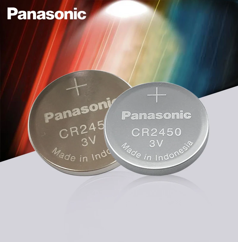 2 шт. новый оригинальный Panasonic CR2450 CR 2450 3V литиевая кнопка батареи для часов