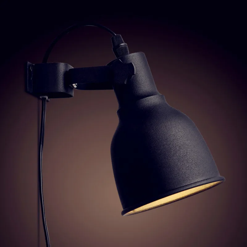 

Black Iron Wrount Retro Vintage Wall Lamp Aisle Balcon Loft Industrial Wall Sconce Edison Stair Light Applique Murale LED