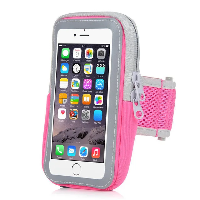 Для пробежки, наручный ремешок для мобильного телефона чехол для iPhone 7, 6, 6 S, Plus, 5S для samsung S8 S7 S6 Edge Plus Note 4 3 5 бег упаковочная сумка - Цвет: 4
