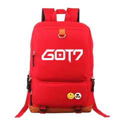 Корейская мода GOT7 школьный рюкзак Mochila Для женщин детская школьная сумка Back Pack для отдыха Для мужчин рюкзак для ноутбука Дорожные сумки