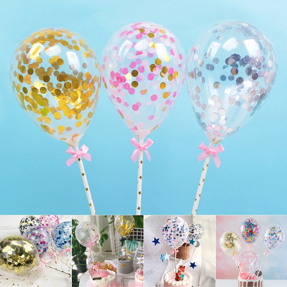 Новинка 5 дюймов блестящие конфетти шарик для дня рождения Baby Shower Свадебные украшения для вечеринки мини Блестки латексные воздушные шары CraftA