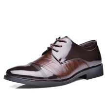 Hot Sales Spring/autumn Men Leather Shoes Fashion British Breathable Low-heeled Man Casual Bullock Business Youth Flat Shoes