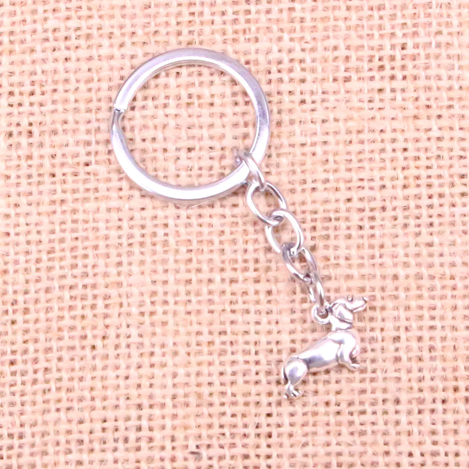

New Arrival dog dachshund Charm Pendant Keychain Key Ring Chain Accessories Jewelry Making For Gifts