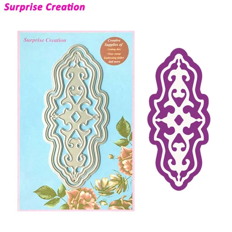 

Surprise Creation Cutting dies 2-Piece Luxury Border Scrapbook Craft Metal Dies DIY Stencil
