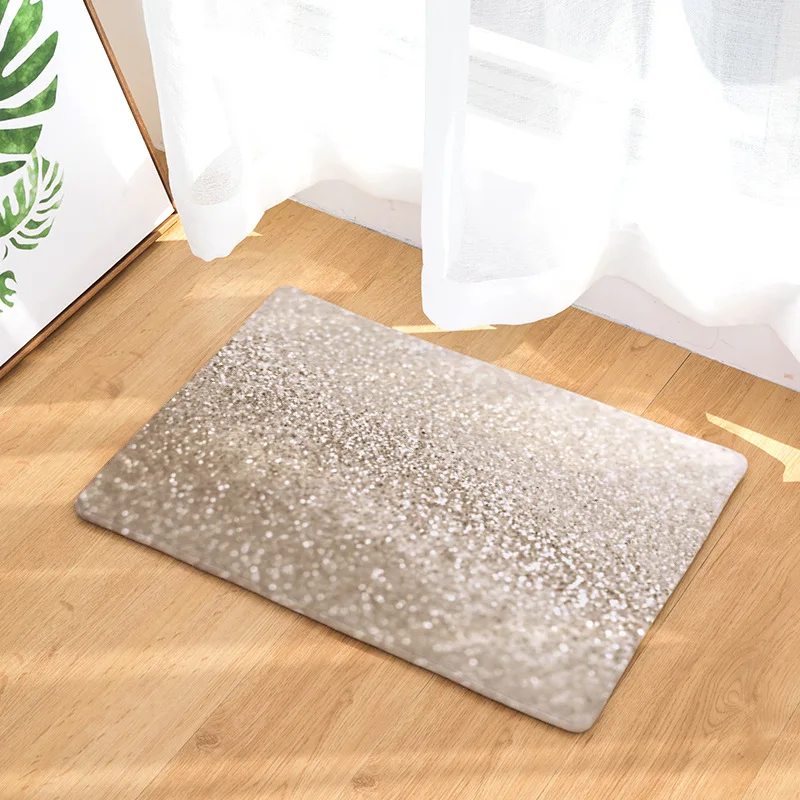 

CAMMITEVER Shining Diamond Lust Grace Home Decoration Mat Carpet Polyester Rug Non-slip Floor Mat DoorMat For Bedroom Bathroom
