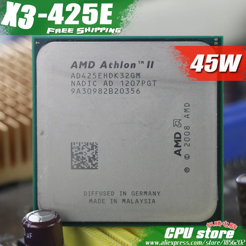 AMD Athlon II X3 425E CPU Processor Triple CORE (2.7Ghz/ L2 2M /45W ...