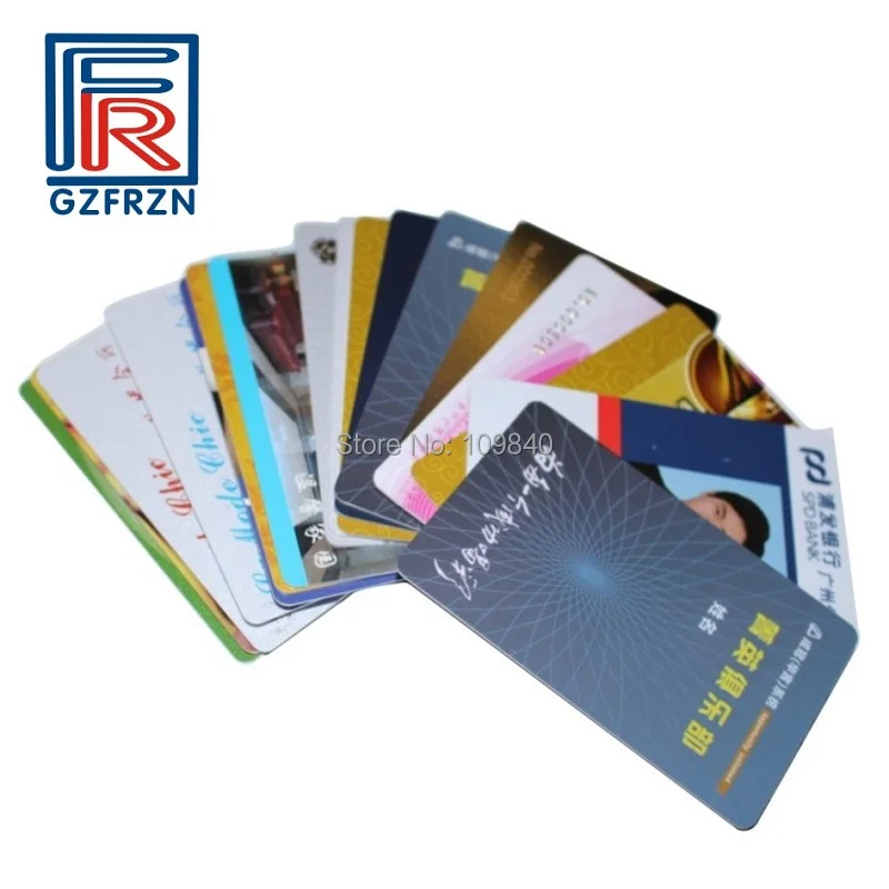 100 шт./лот индивидуальные RFID печати карт с 125 кГц TK4100 Чип для контроля доступа лояльности членство Системы