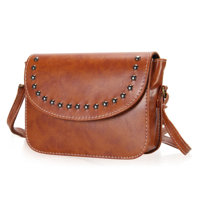 veevanv Women Shoulder Bags Vintage women messenger bags Rivet Retro ...