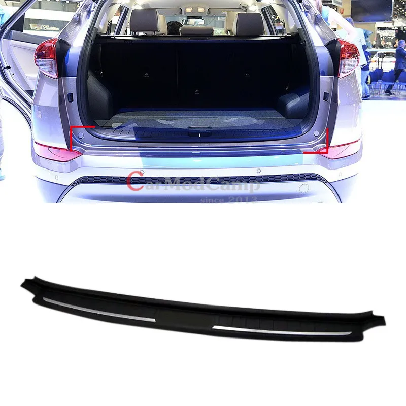 

BLACK ABS Plastic Rear Bumper Protector Guard Sill 1pcs For Hyundai Tucson 2016 2017 Car Accessories Styling!