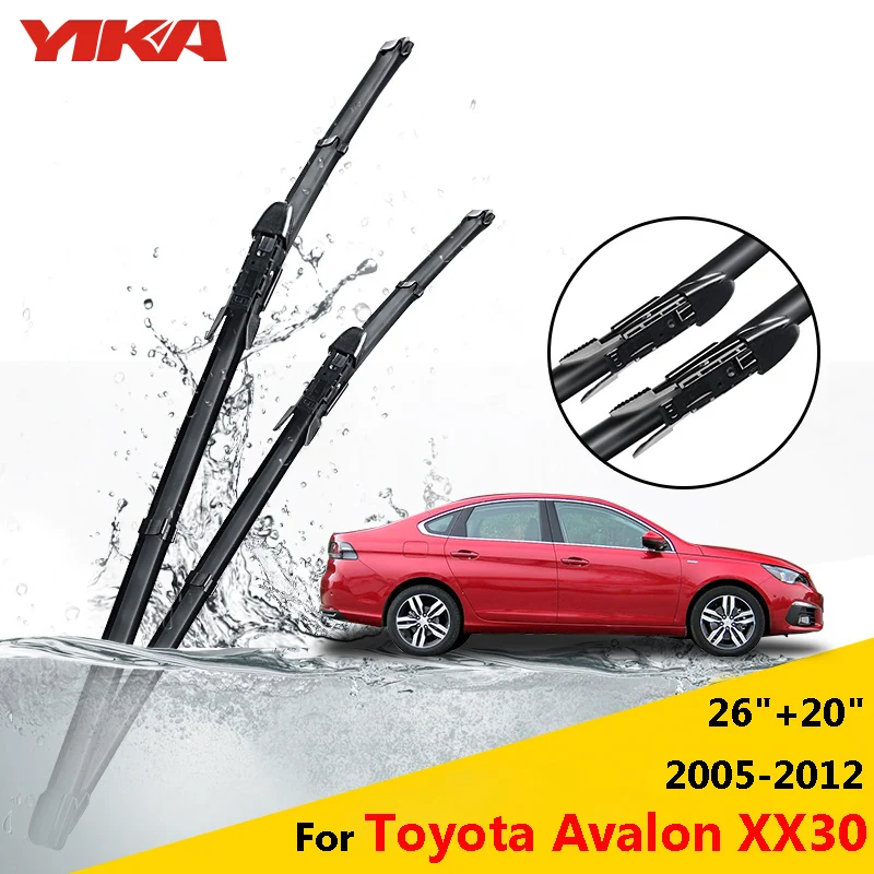 YIKA Wiper Blades For Toyota Avalon XX30 26"+20" Fit Pinch Tab Arms