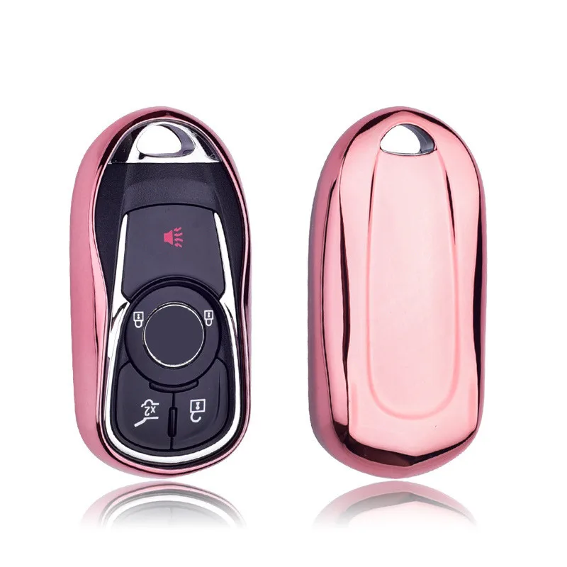 Мягкий защитный чехол для ключей из ТПУ для OPEL Astra Buick ENCORE ENVISION, новые кольца для Лакросса, защитный чехол для автомобиля - Название цвета: E-pink