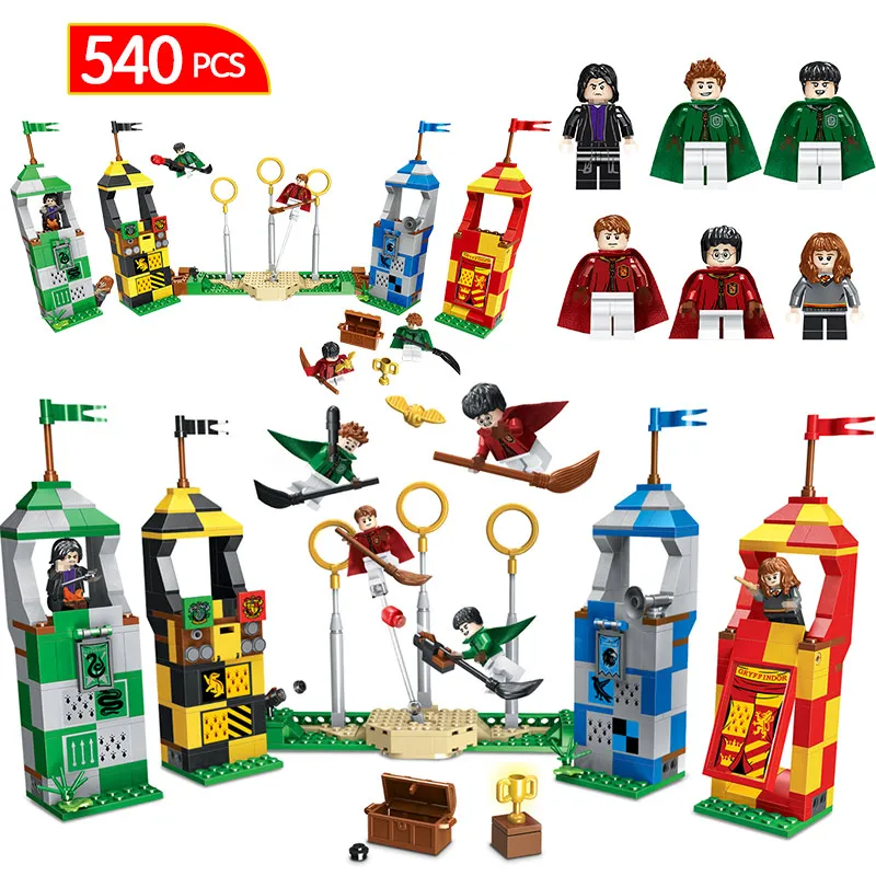 

Harri Potter Movie Quidditch Match Building Blocks Compatible Legoings minecraft technic Bricks Toys For Children Christmas Gift