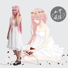 Vocaloid nueva blanco cosplay hatsune miku cos luka just be friends dress costume