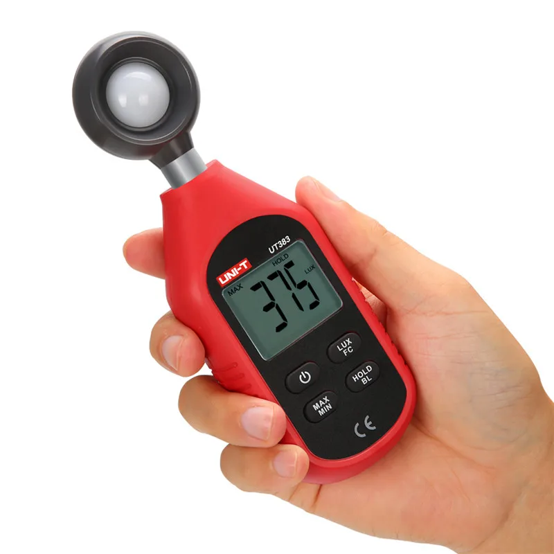 UNI T UT383 Цифровой Люксметр Light Meter Lux ФК люминометр тестер инструмент удержания