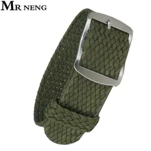 MR NENG Новые 20 мм для Perlon Drak зеленые ремешки для часов 20 мм 22 мм NATO ремешок для часов в стиле милитари группа 18 нейлон для дайверов матовая пряжка для часов