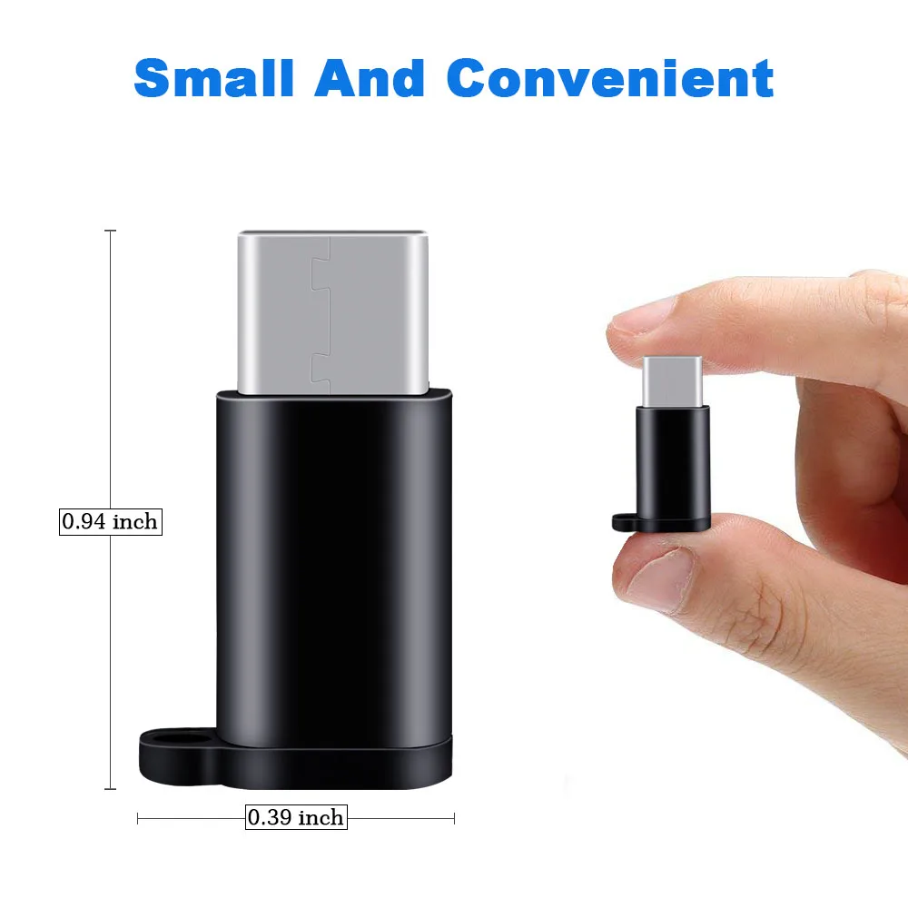 Ascromy Type C to Micro USB Converter Connector Adapter For Xiaomi Redmi Note 7 Pro Huawei P20 Lite Oneplus 6T One Plus 6 T 5 5T