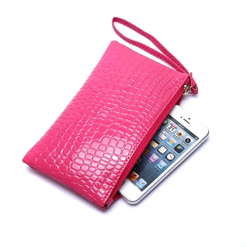 

Hot Selling Women PU Leather Wallet Purse Card Phone Holder Makeup Bag Clutch Handbag -B5