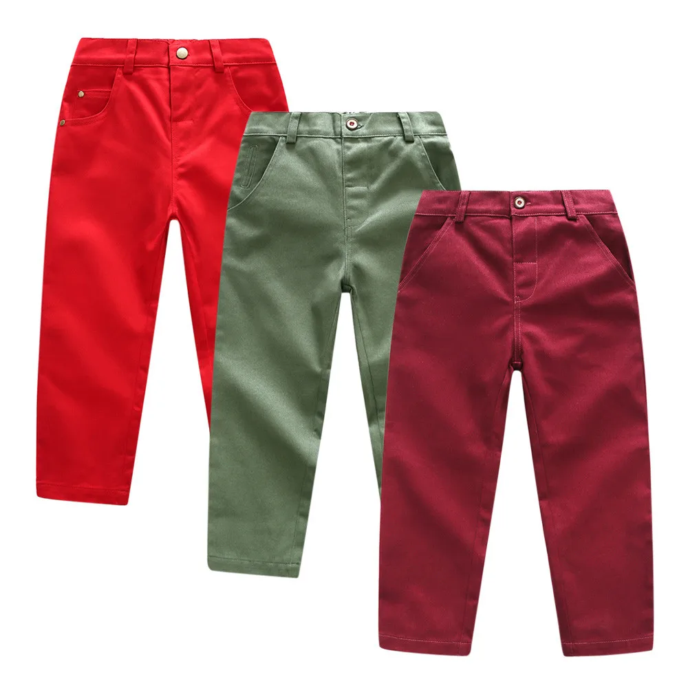

MUQGEW baby girls clothes boys Toddler Baby Kids Boys Gentleman Solid Pocket Trousers Pants Outfits Clothing