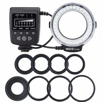 

Meike FC-100 for Nikon, FC-100 Macro Ring Flash/Light for Nikon D7100 D7000 D5200 D5100 D5000 D3200 D310