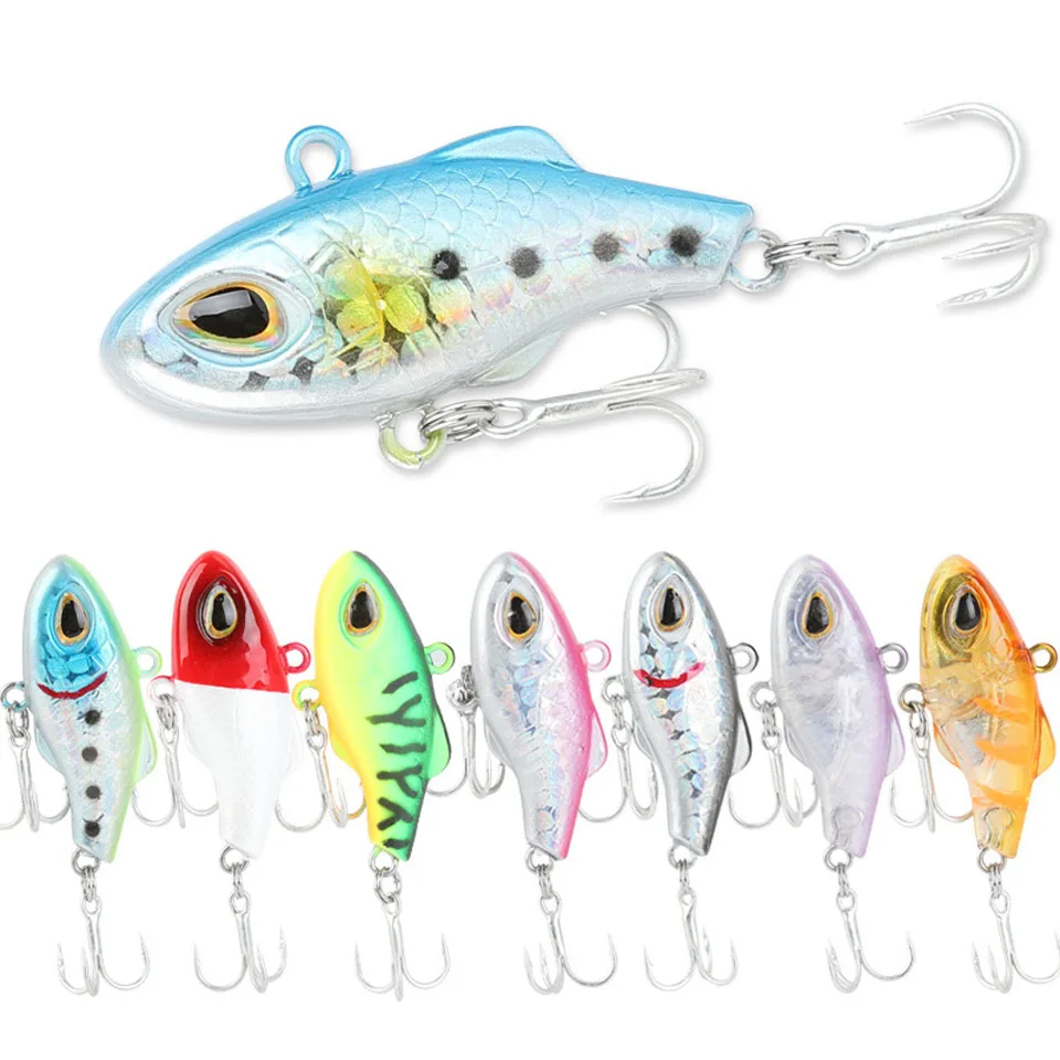 

NEW high quality Mini small VIB fishing lures 35mm vibration light hard bait swing sink crankbait Bionic lifelike Efficient lure
