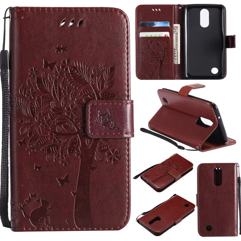 

MuTouNiao Brown Leather Flip Case Cover For LG G3 G4 G5 K3 K4 K5 K7 K8 K10 G6 Q6 Q8 V10 LS450 Mini Plus