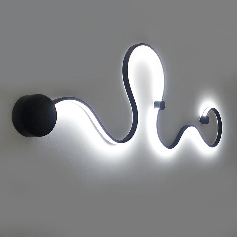 Wooights Скандинавский современный потолочный светильник светодиодный светильник для спальни прохода коридора прикроватный потолочный светильник Serpent светодиодный настенный светильник