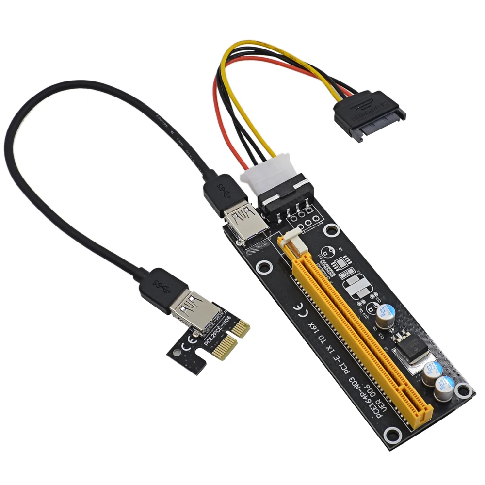 Prix pour 20 PCS 60 CM PCI Express PCI-E 1X à 16X Riser Card Extender avec USB 3.0 Câble de Données + SATA à 4Pin IDE Alimentation Fil Prix pour 20 PCS 60 CM PCI Express PCI-E 1X à 16X Riser Card Extender avec USB 3.0 Câble de Données + SATA à 4Pin IDE Alimentation Fil
