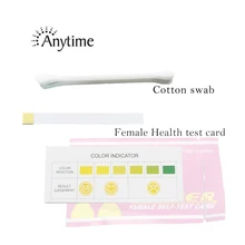 100 шт., женская карта для самопроверки, гинекологический тест на воспаление, женская карта для самопроверки здоровья, вагинальная тест-полоска, Интимная
