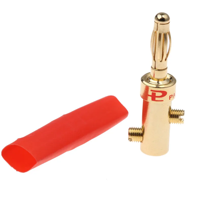 

20Pcs Red+Black Copper 4mm Banana Female Insulated Jack Plug Connector For Male Non-Insulated Banana Plug Connectors