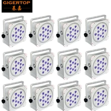 12 шт./партия 12x18 Вт RGBWA+ UV 6в1 Freedom Par Беспроводная перезаряжаемая батарея светодиодный прожектор светодиодный Par свет