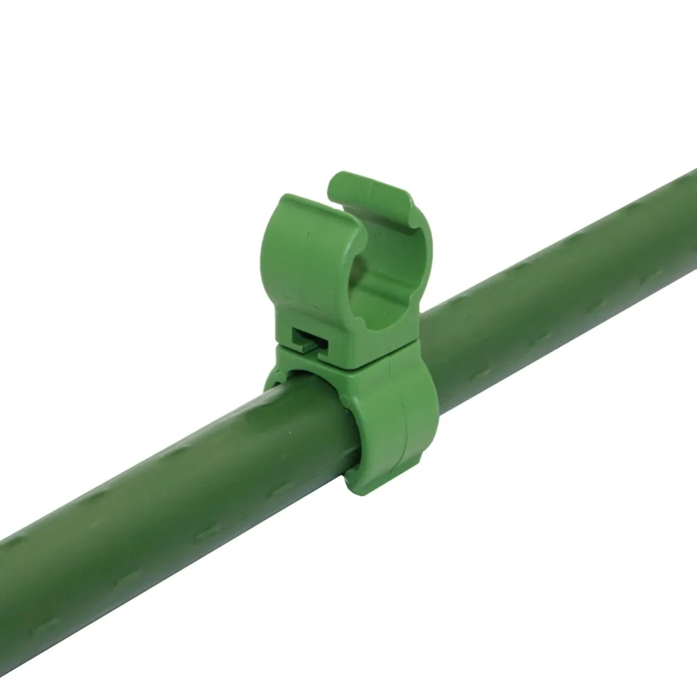 Plastic Plant Cable Ties Plant Clips Plastic Plant Clips Plant Support Connector Garden Climbing Rattan Stent Accessories Rod Connector Stake Clip Agriculture Adjustable Plastic Fastener 20 Pcs