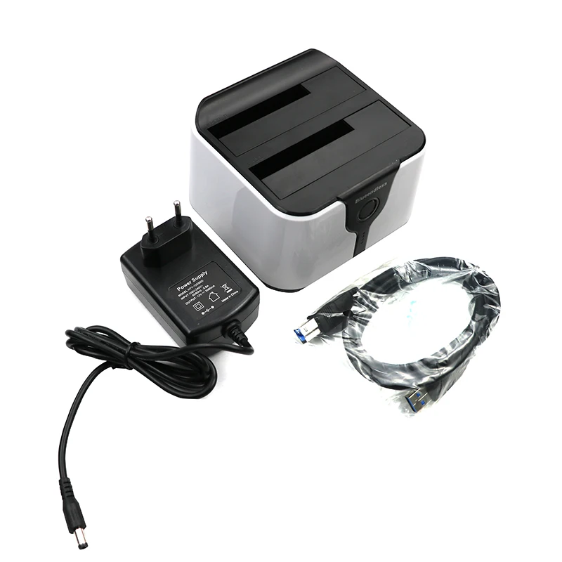 dual bay hdd docking station clone function sata 2 hd case  (5)