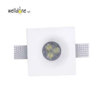 買取 特別な石膏のための LED スポットライト凹型ダウンライト MR16 と GU10 3 ワット/5 ワットの正方形スポットライト