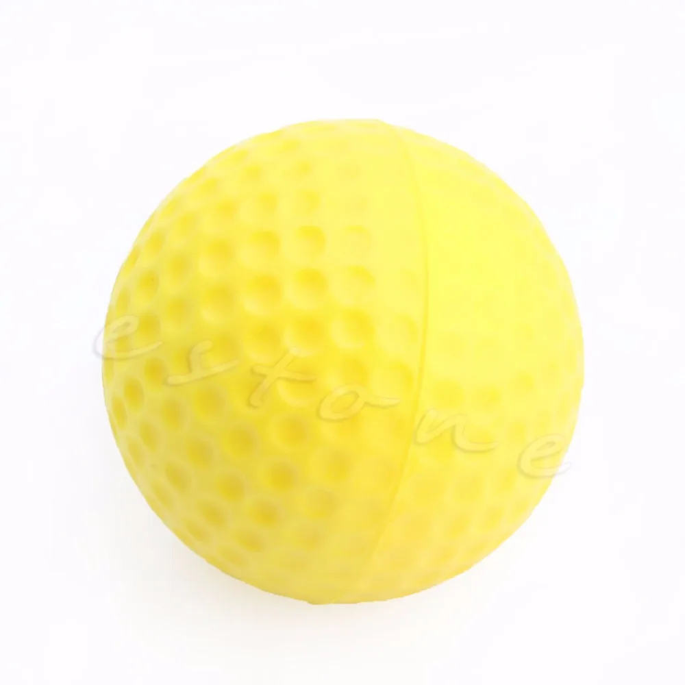 B39 10 шт. желтой пены Гольф мяч Гольф Обучение мягкая пена Мячи Крытый Практика шары