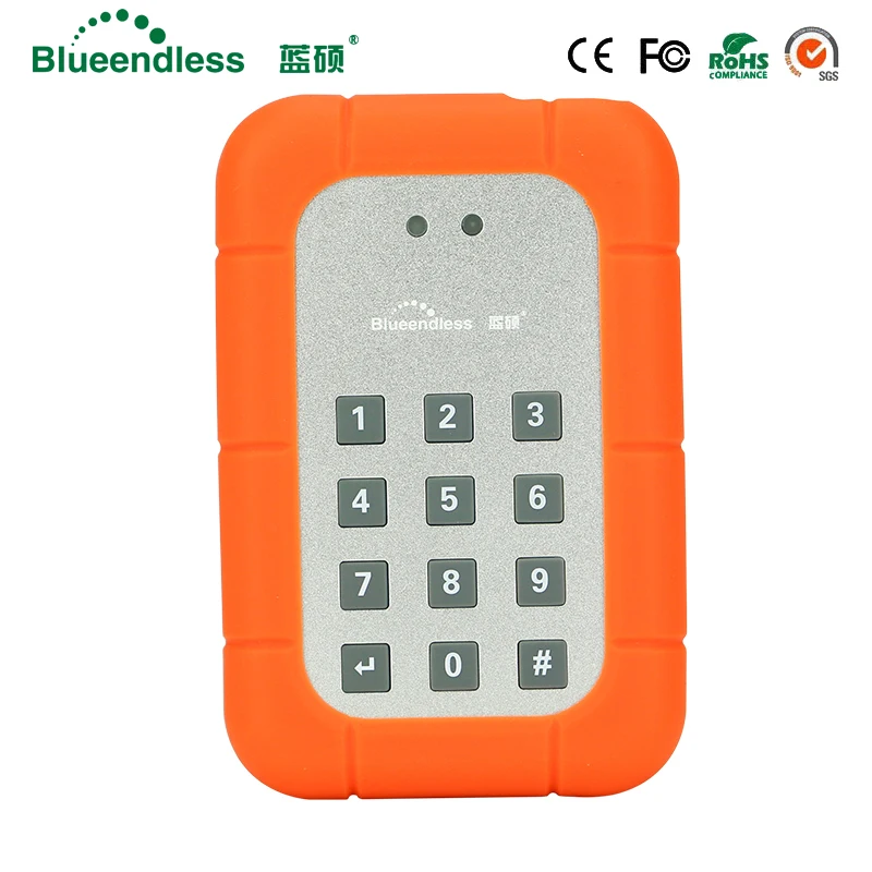 Жесткий диск Blueendless 2 5 дюйма корпус для шифрования hdd sata usb 3 0 чехол блокировки