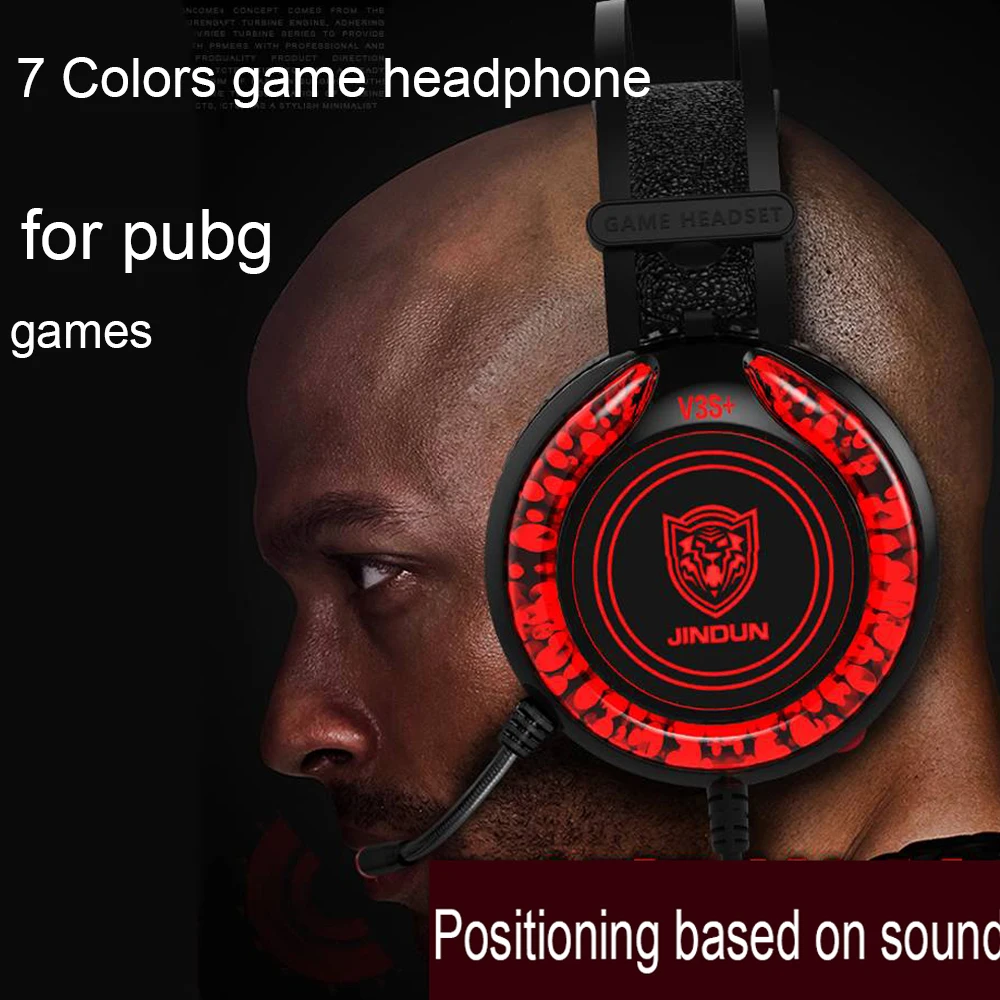 Красочные Led Casque Gamer 7 1 гарнитура игровые наушники USb для ПК PS4 Pubg с микрофоном