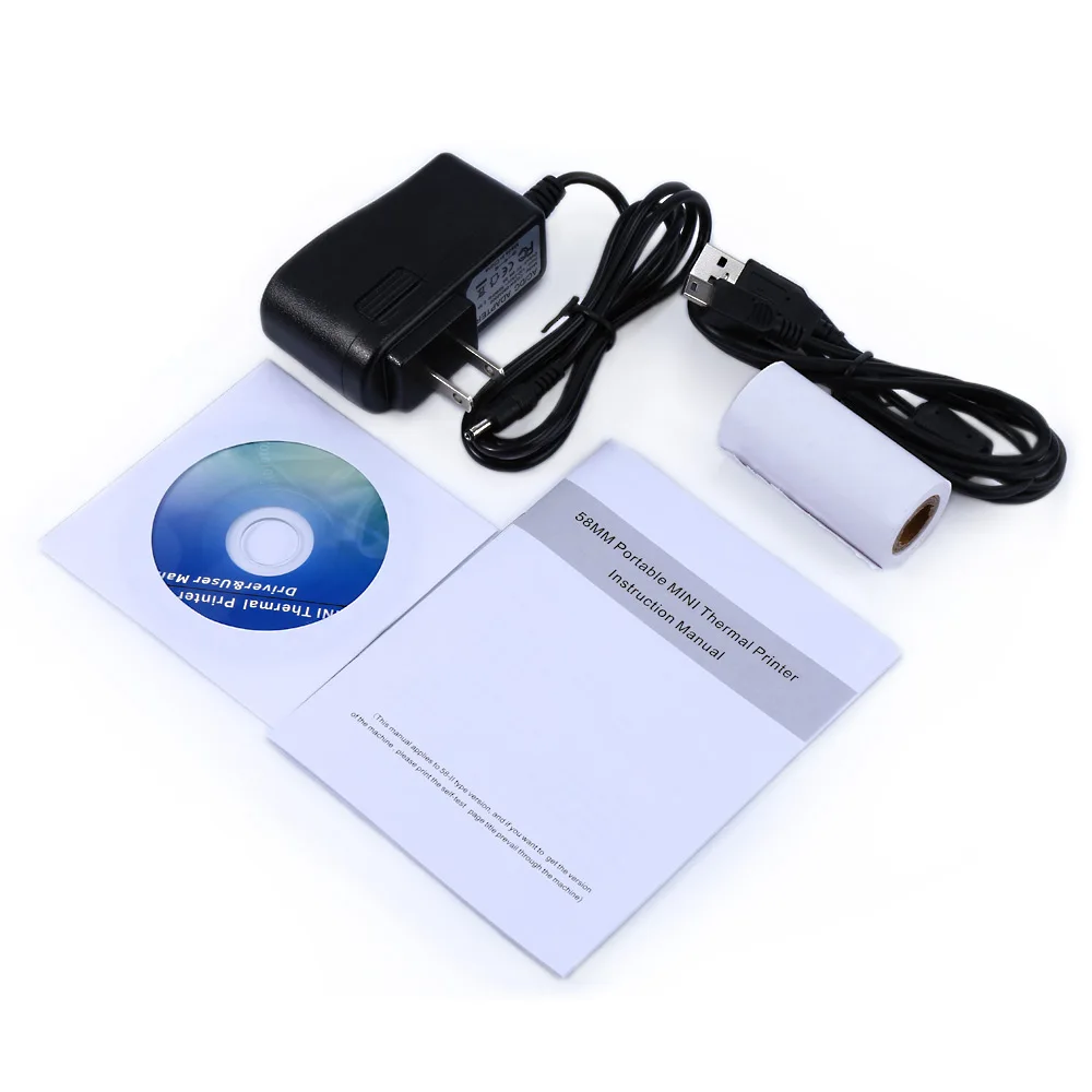 ZJiang ZJ 5802LD Мини Bluetooth порт Термальный чековый принтер 58 мм высокоскоростной чистый