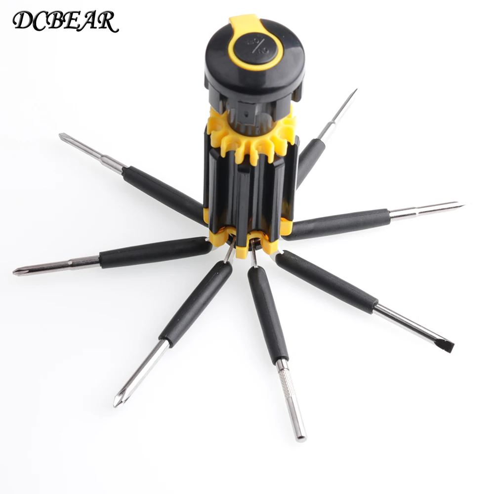 

Screwdriver Set 8 in 1 Multi-Bit Tools Outdoor Repair Tool Screwdrivers Kit Home Useful Multi Hand tool